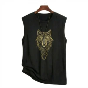 Camisillas Ancestrales para Hombre 'Libertad y Propósito' de El Camino del Jaguar, ropa espiritual de arte ponible.