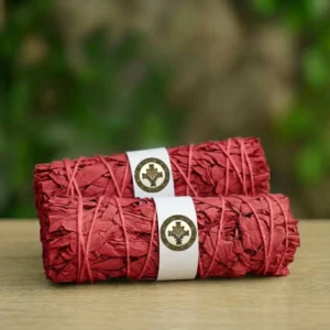 Atado de Sahumerio Salvia y Sangre de Drago 'El Escudo Rojo' de El Camino del Jaguar, ideal para la protección extrema